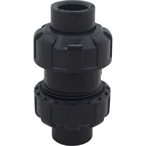 Kugelrückschlagventil 20 25 32 40 50 63mm Schwimmbad-Rückschlagventil PVC-Rückflussverhindererventil (Innendurchmesser 32mm) (1/5)