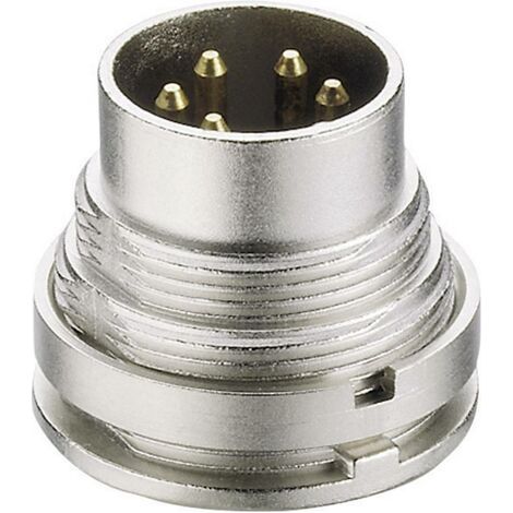 Connecteur rond DIN embase mâle verticale Lumberg SGV 70 Nombre de pôles: 7 argent 1 pc(s) D25484 (1/3)
