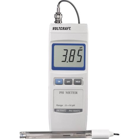 Voltcraft – pH-mètre numérique 0-14 pH – Résolution 0,01 pH – Compensation automatique de température – Étalonnage 2 points – Pour piscine et aquarium (1/3)