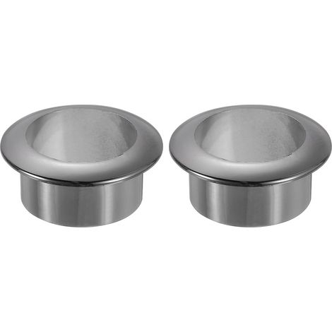 2 Pcs 1.58 inch (40mm) Passe-câbles en Nylon, Couverture de Trou pour Câbles en Plastique, Organisateur de Câbles Pour Bureau d'Ordinateur et Armoire, Noir (1/5)