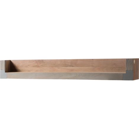 AMSTERDAM 124 Mensola in legno di acacia - laccato / natur 240x22x24 (1/4)
