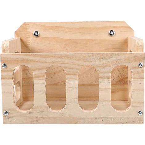 Mangeoire à foin pour lapins, mangeoire à foin pour hamsters, bac à foin en bois, mangeoire à foin en bois (1/5)