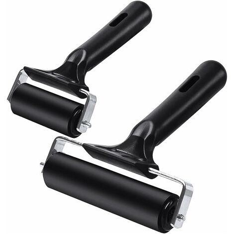 Rouleau 2 Pcs Caoutchouc Rouleau Encreur Idéal pour Anti Skid Ruban Outils de Construction Stamping Outils et Outils de Bloc de Peinture d'Encre (1/5)