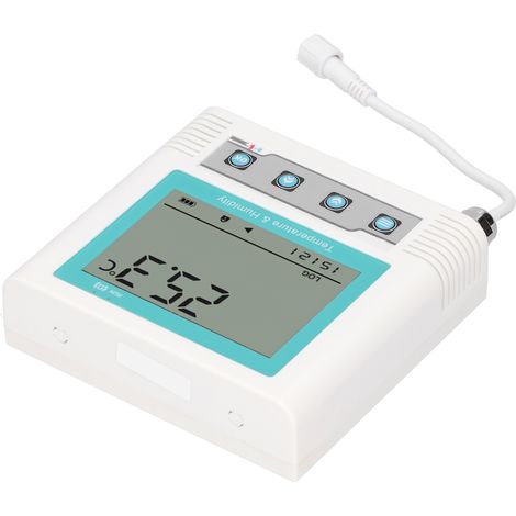 Temperaturdatenlogger mit externem USB-Anschluss, LCD-Display, präziser Aufzeichnung, Sensorfühler, 5 V DC (1/5)