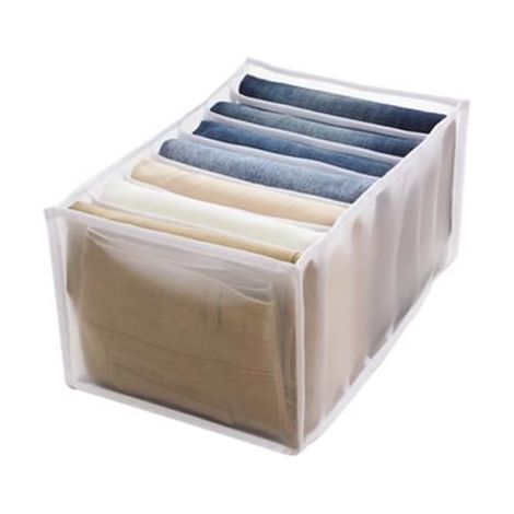 1pcs Boîte de Rangement Tiroir Vêtements Ouvertes pour Armoire, Organisateur de Tiroir de Rangement Pliable pour Leggings Pantalons (1/4)