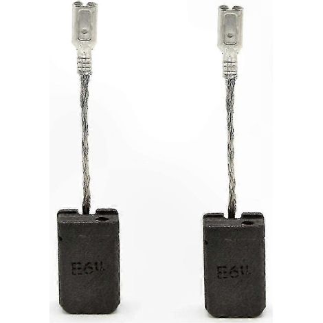 Lot de 2 balais de charbon pour meuleuses d'angle, 5 x 10 x 17 mm, balais de remplacement pour divers outils électriques