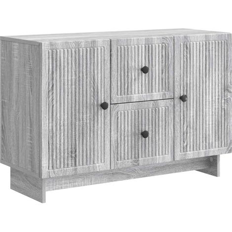 vidaXL  Sideboard  Grey Sonoma 89 x 34.5 x 60 cm Engineered Wood