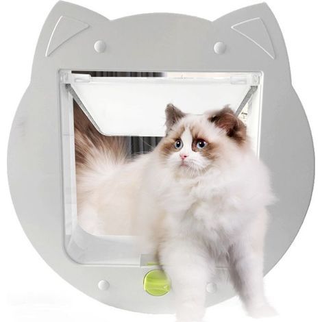 Cat Door for Screen Door for Window for Interior Doors Sliding Door Screen, Inside Openning 6.7 7 inch Weatherproof Pet Door for Cats Doggie (1/4)