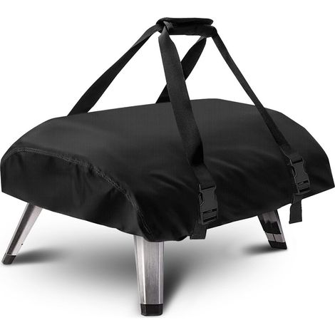 Housse anti-poussière pour four à pizza - 63 x 41 x 16 cm - Imperméable et résistante aux UV - Tissu Oxford - Compatible avec le four à pizza KODA12 - Accessoire pour four à pizza portable - Noir (1/4)