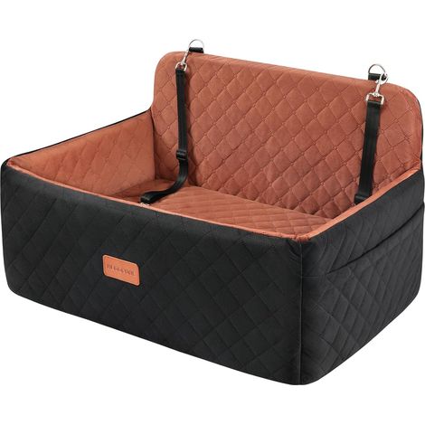 Dog Car Seat for Medium/Large Dogs, Booster Car Seat for Dogs Under 25kg or 2 Small Dogs, Removable Washable Car Seat for Back Seat with 2 Leashes (1/5)