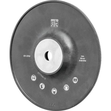 PFERD TOOLS Hochleistungs-Stützteller mit Spannmutter Ø 180 H-GT180 M14 für Winkelschleifer 180
