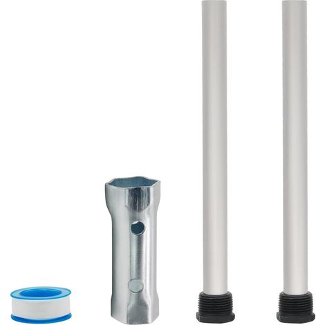 2 aste anodiche per scaldabagno camper e raccordo da 1-1/16 pollici, asta anodica in alluminio/zinco per scaldabagno camper con filettatura da 3/4'' e lunghezza di 9,25 pollici, ricambio. (1/5)