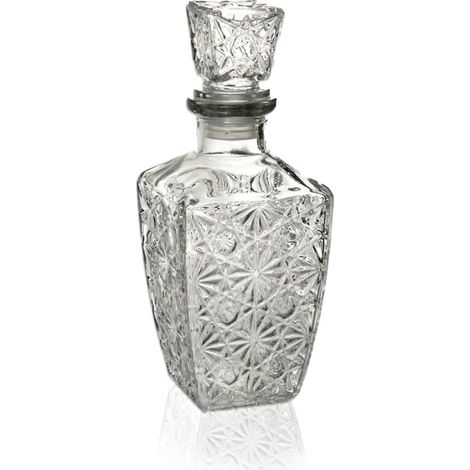 BOTTIGLIA IN VETRO BASE QUADRATA DA 9,3X25 CM CON CAPIENZA 1000ML