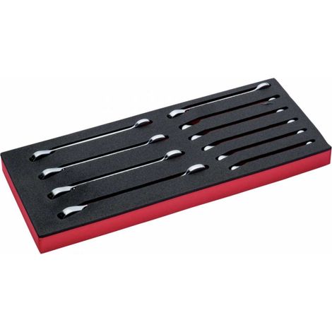 Bahco Fit&Go 1/3 Schaumstoffeinlage Knarren-Ring-Maulschlüssel-Satz - 10-tlg. (1/5)