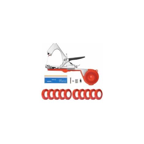Pince à Lier pour Vigne,Machine à Taper Nouer Branches, pour Tomates Vignobles Arbres Fruitiers Légumes Fleurs Plantes, Outil de Jardinage à Attacher Branche - Tying Tape Tool-Crezuo
