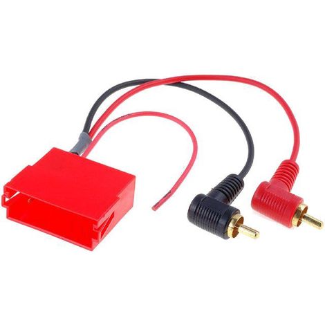 Fiche autoradio Mini ISO vers RCAx2