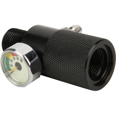 Station de gonflage air avec manomètre 40MPa, raccord rapide mâle 8mm/0.3in (1/3)