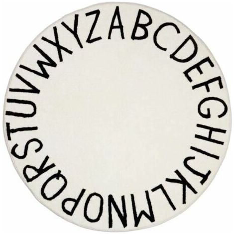 120cm Alphabet Doux Tapis pour Chambre des Enfants Antidérapant Lavable Enfants Apprentissage Jeu Tapis pour Salon Décoratif (1/4)
