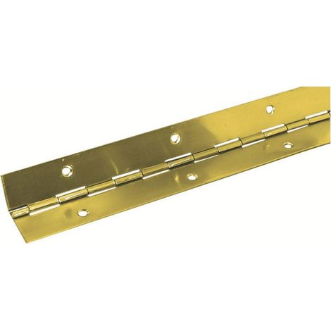 Cerniera in ottone per pianoforte, lunghezza 480 mm, larghezza 25 mm.