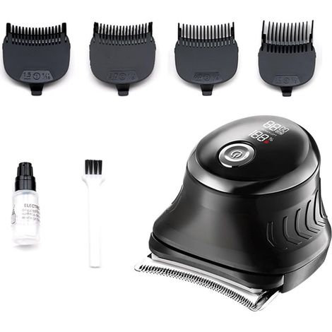 Tondeuse à cheveux électrique professionnelle sans fil étanche pour homme, barbier à domicile, sécateur étanche (1/5)