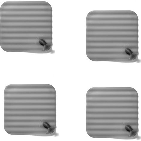 4 piezas: desagüe de suelo de silicona, desagüe de ducha, desagüe de suelo, tapón de bañera, tapa para desagüe de ducha, tapón de desagüe, gris (1/5)