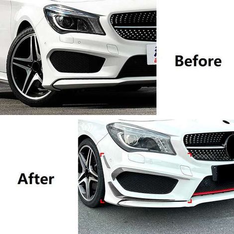 6 crosswind, front wind, and downwind blades suitable for 2013-2015 Mercedes-Benz CLA Class C117 AMG Line (1/5)