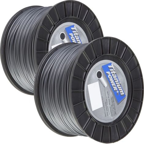 2 bobines fil débroussailleuse Rond 3 mm x 169 m Titanium Power
