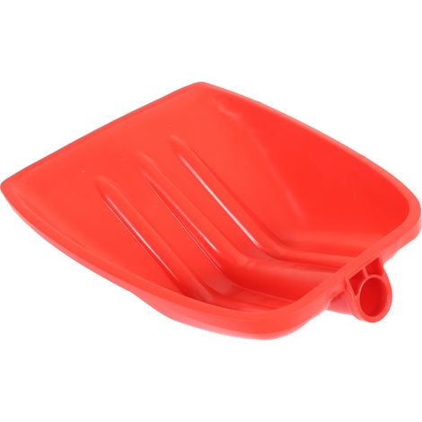 Pelle à neige rouge en plastique PP épais, résistante à l'usure et sans danger pour les enfants, idéale pour le jardinage. Dimensions : 39 x 30 cm / 15,4 x 11,8 pouces. (1/5)