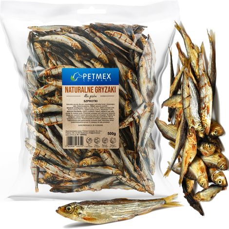 Natürliche Hundeleckerlis Petmex Sprotten 500g