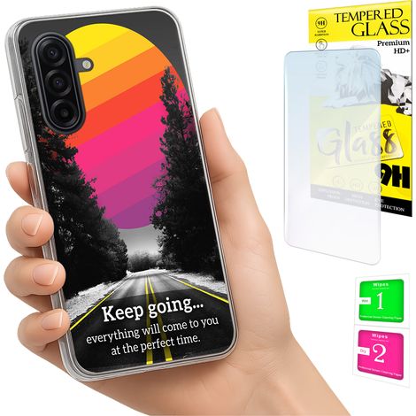 Custodia per Samsung Galaxy A17 5G, cover fotografica, cover posteriore + vetro 9H (1/5)