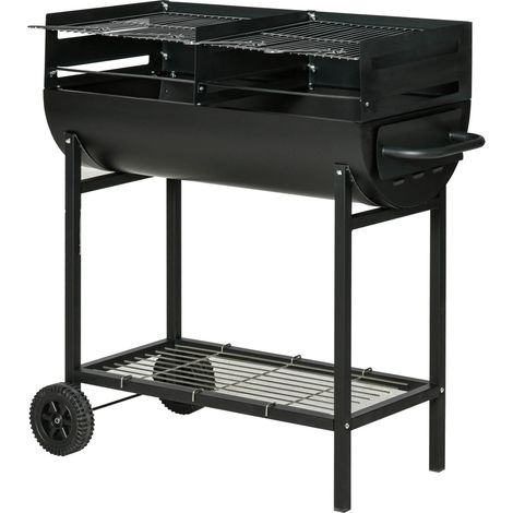 Barbecue easycomfort barbecues acciaio 90 cm 2 griglie indipendenti (1/3)