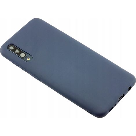 Coque arrière pour Samsung Galaxy A50 bleu marine + verre 9H (1/5)