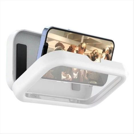 Support Mural Réglable pour Téléphone Portable - Étanche 360° - Compatible Jusqu'à 6,8 Pouces - Pour Salle De Bain Douche TV - 1 Pièce (1/4)
