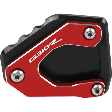 (G310R-rouge) Extension de béquille latérale CNC pour moto BMW G310R (2017-2019, 2018 maxpower) (1/4)