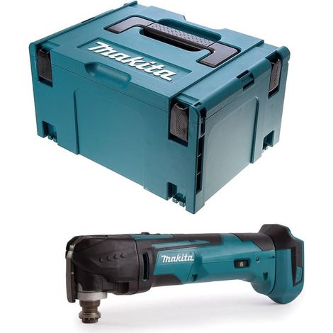Makita – Outil multifonction 18V LXT Li-Ion – Découpe, ponçage, grattage – Angle d'oscillation 3,2° – Coffret MAKPAC