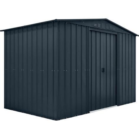 10 x 6 Feet Globel Apex - Steel/Metal - L175 x W296 x H203 cm - Grey
