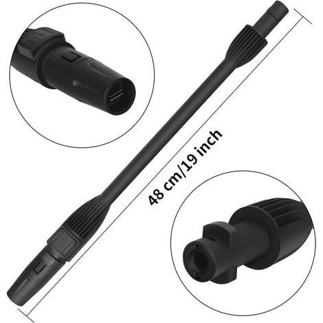 Le pistolet à eau multifonctionnel en forme d'éventail/de lotus est compatible avec les nettoyeurs haute pression Karchi K2-K7 (buse éventail compatible avec Kärcher). (1/5)