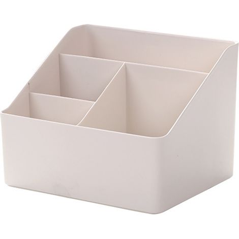Boite De Rangement Cosmetique - Avec Compartiments - Pour Brosse A Maquillage Et Accessoires - Bureau Salle De Bain Chambre - 1 Unite (1/5)