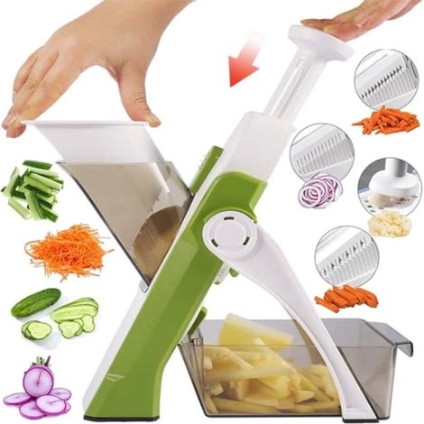 Mandoline à légumes acier inoxydable pour cuisine ergonomique (1/3)