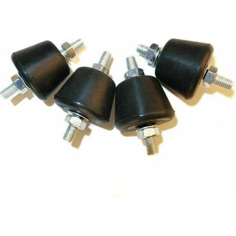 Silent Blocs Coniques Anti-Vibrations pour Climatiseur – Lot de 4 Pièces M8, Fixation Murale Réversible