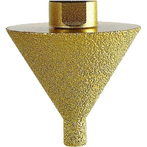 Fraise à chanfreiner diamantée pour meuleuses d'angle, fraise conique pour carrelage grand format -- (1/5)