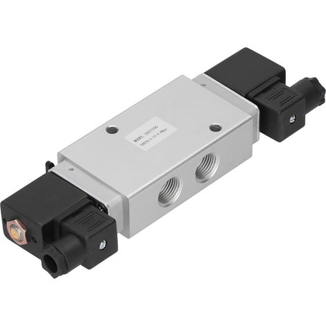 Électrovanne à 2 positions, 5 voies, double bobine, à commande pilote, pour équipement industriel, G1/2 po, 2637250 (220 V CA) (1/5)