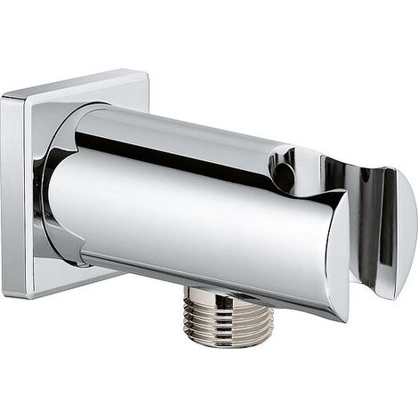 Wandanschlussbogen Grohe Rainshower mit Brausehalter, chrom eckig - 26659000 (1/2)