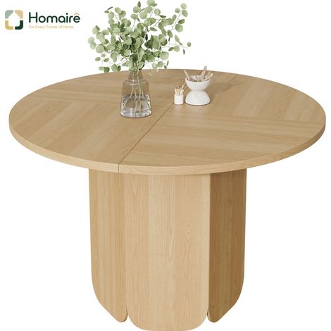 Esstisch Eiche en MDF 120 x 120 x 75 cm HOMAIRE (1/5)