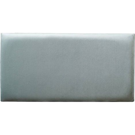 Decoon – Coussin mural en velours vert pastel 60 x 30 cm – Panneau décoratif pour tête de lit – Revêtement hydrofuge – Épaisseur 3 cm (1/5)