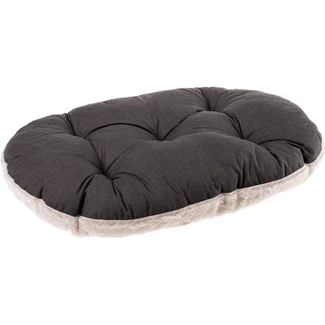 Ferplast RELAX F Cuscino in cotone e peluche per cani e gatti. Varie misure.. Variante 89/10 - Misure: 85 x 55 cm - Grigio