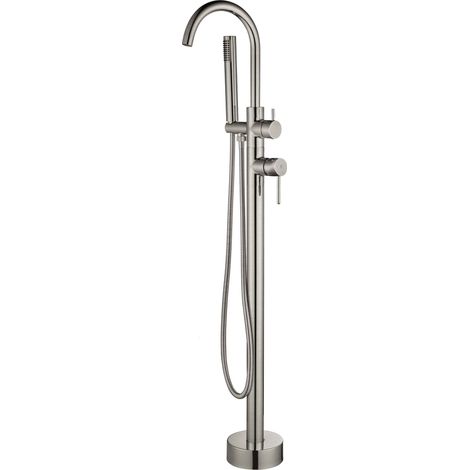 Robinet de baignoire autoportante PLENUM brossé - KÄLLA
