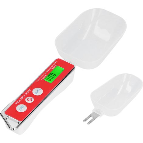 Cuillère doseuse numérique 500g/0.1g, balance de cuisine avec double cuillère, cuillère de mesure rouge pour épices et poudre, grand et petit format, sans pile. (1/5)
