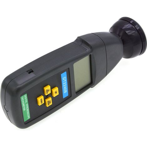 Tachymètre Photoélectrique Sans Contact Compteur Flash Numérique, Mesure de Vitesse et Rotation pour Moteurs, Machines et Véhicules (1/3)