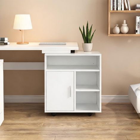 Meuble de rangement de bureau blanco 60 x 50 x 65,5 cm (1/5)